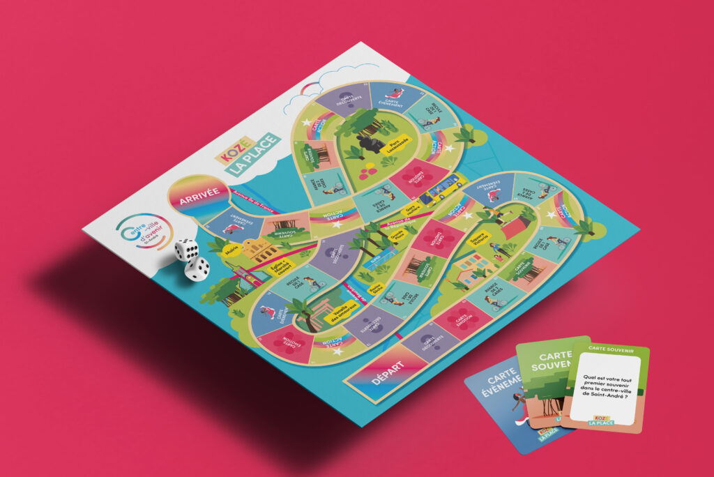 Kozé la Place - un jeu de société pour le projet Ilot Grande Place